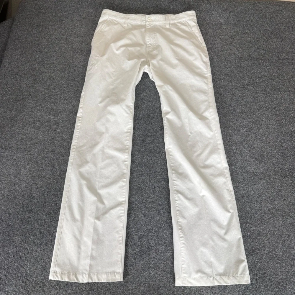 Titleist Mens Golf Pants 32x32 White Straight Leg Performance Stretch Athletic